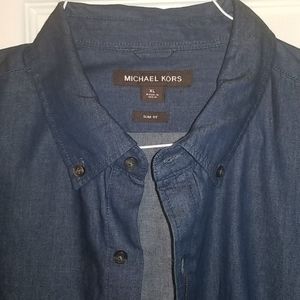 Michael Kors long sleeve button down shirt